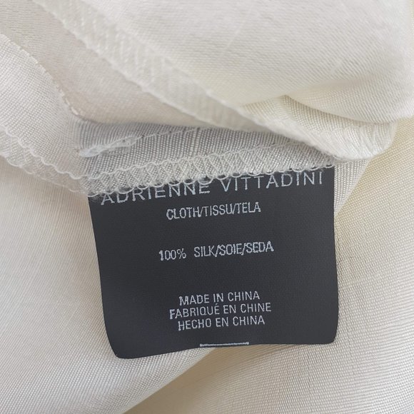 Silk Pant, 100% Silk Culotte Capri, Satin, Flowy, neutral, Highwaist, Pockets - Picture 4 of 4